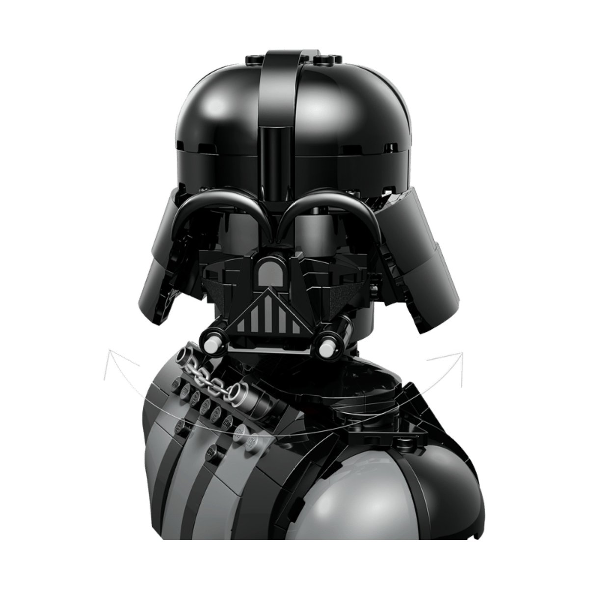 Star Wars Le buste de Dark Vador noir, LEGO