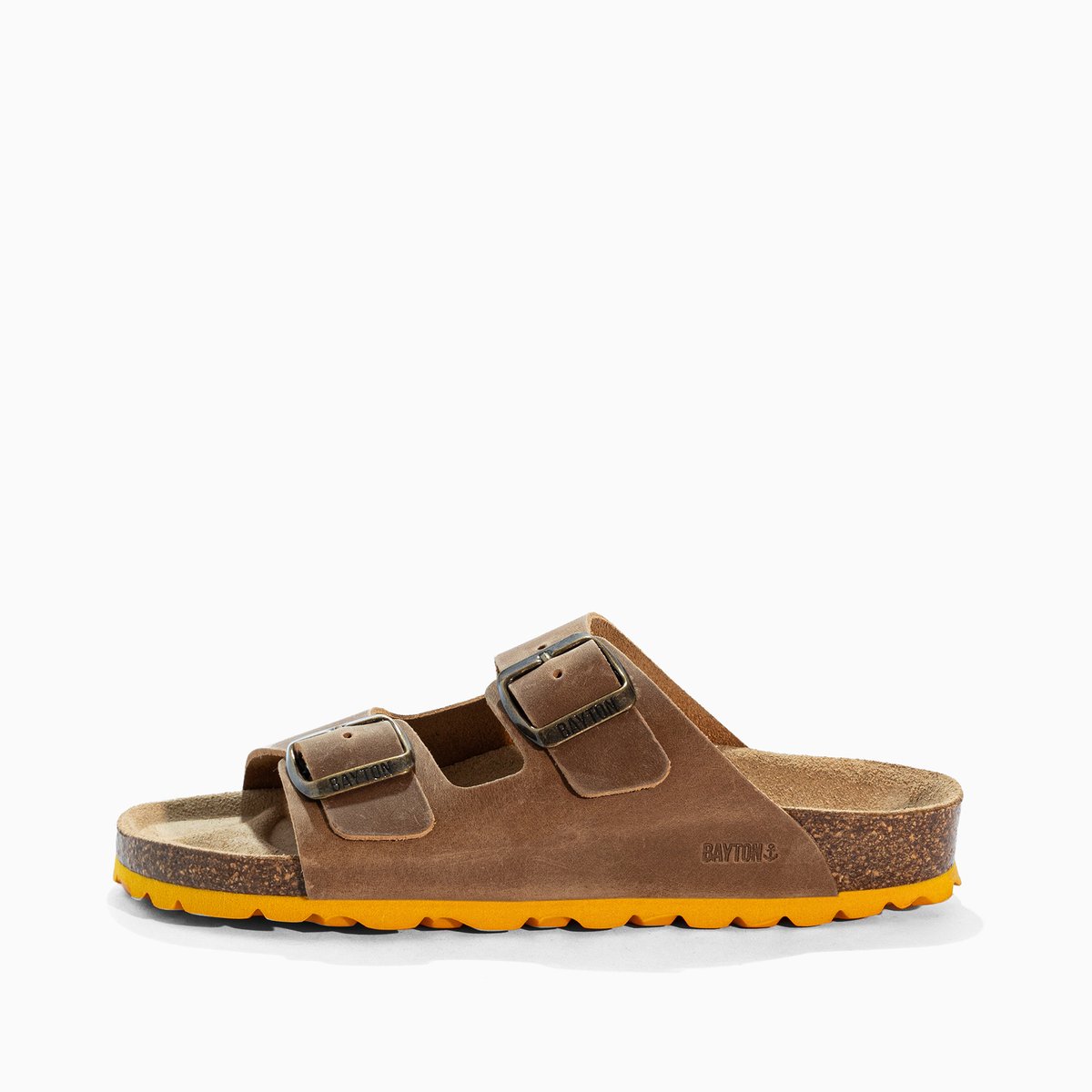 Sandales en cuir ATLAS s marron, BAYTON
