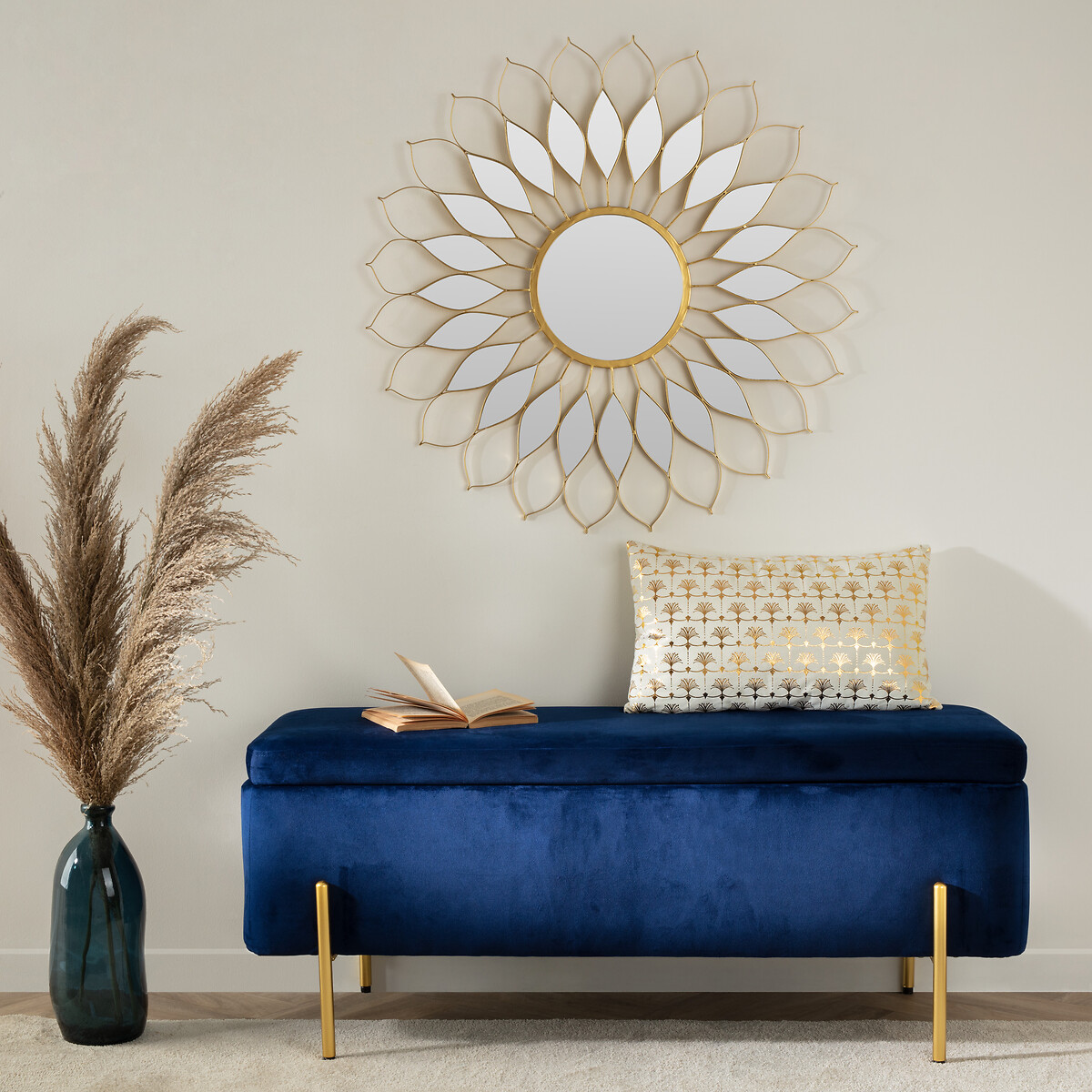Set de 3 fleurs séchées PAMPA BRUNE marron, ATMOSPHERA