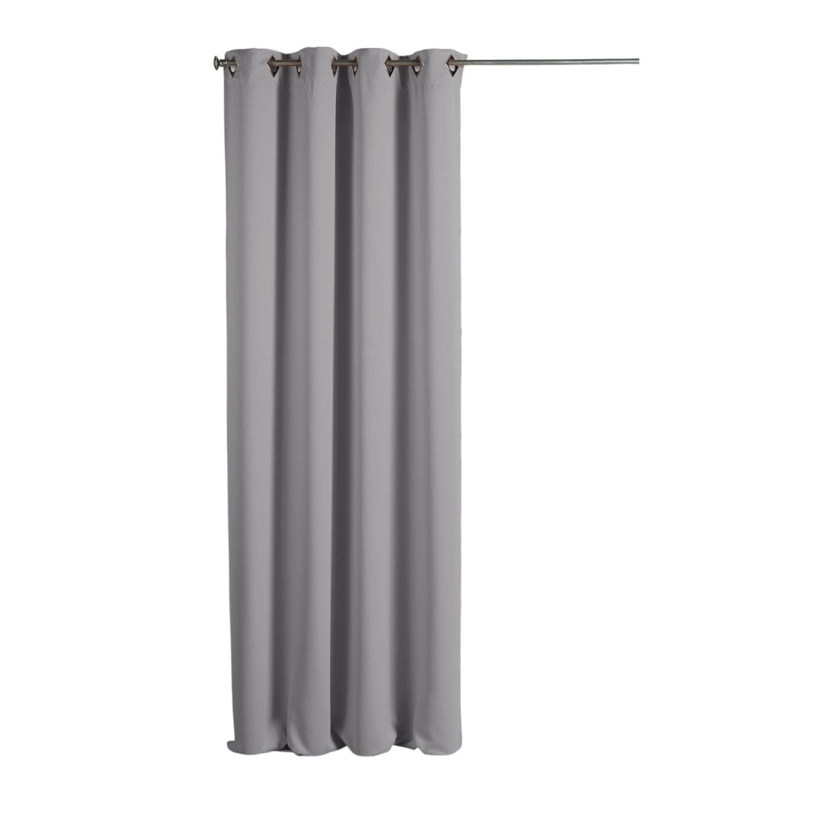 Rideau a oeillets carres Cocoon Gris Clair 140 x 260 cm gris, EDEN