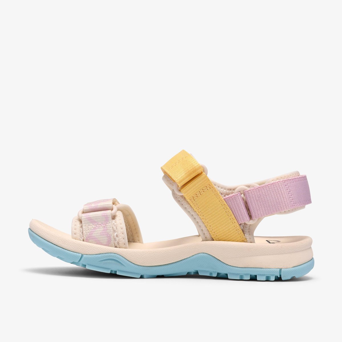 Sandales Textile Coupe Large WHARF TIDE K blanc, CLARKS