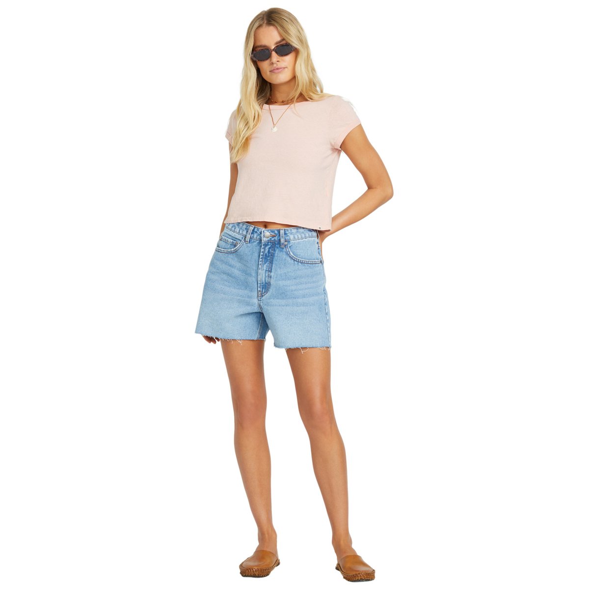 Short en denim RILEY bleu faded indigo fray, BILLABONG