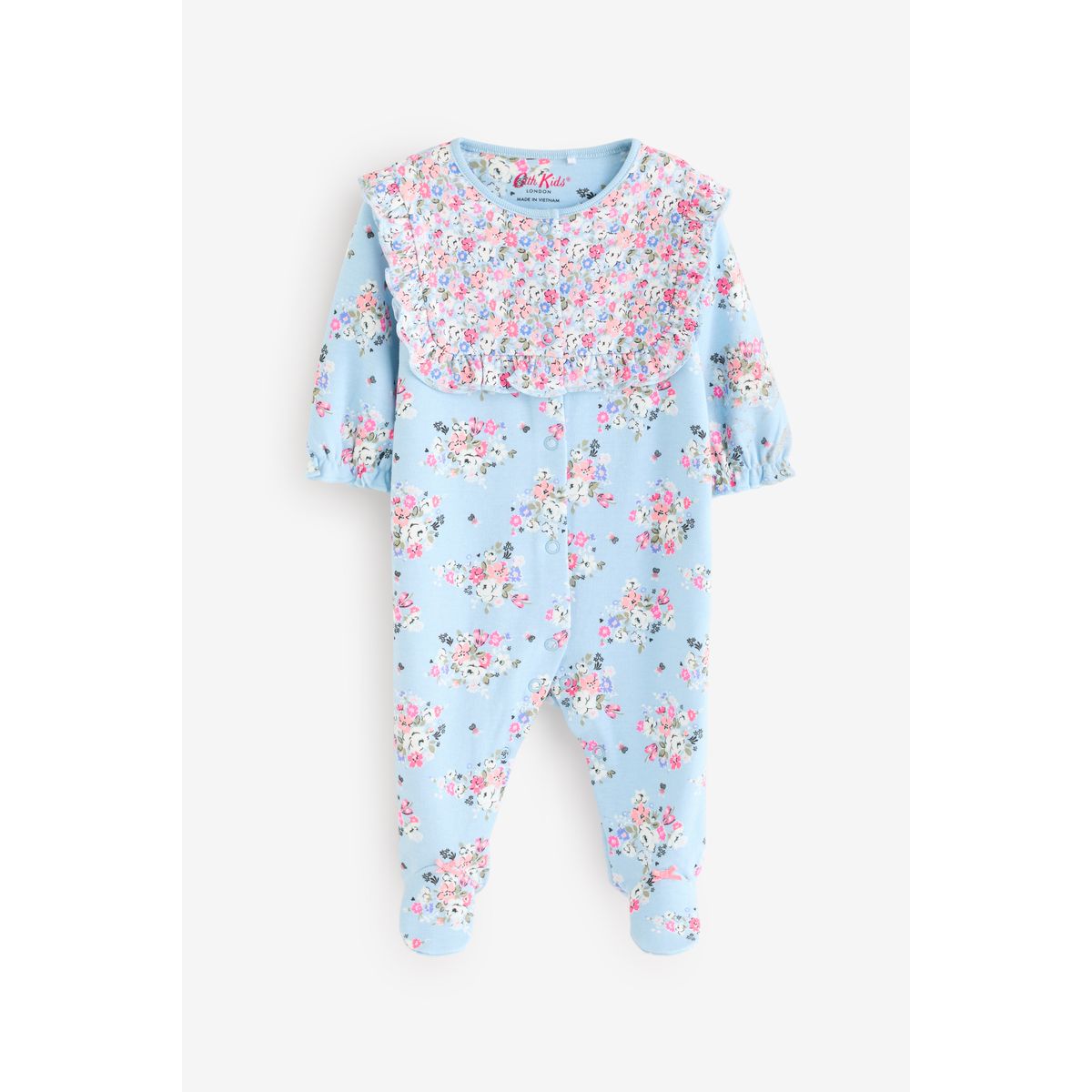 Dors-bien à fleurs 100 % coton, lot de 3 bleu, NEXT