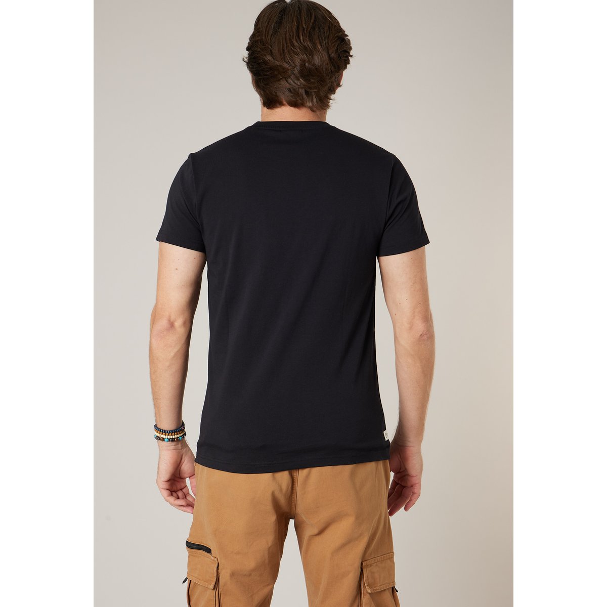 T-shirt homme en coton WANDER black, DEELUXE