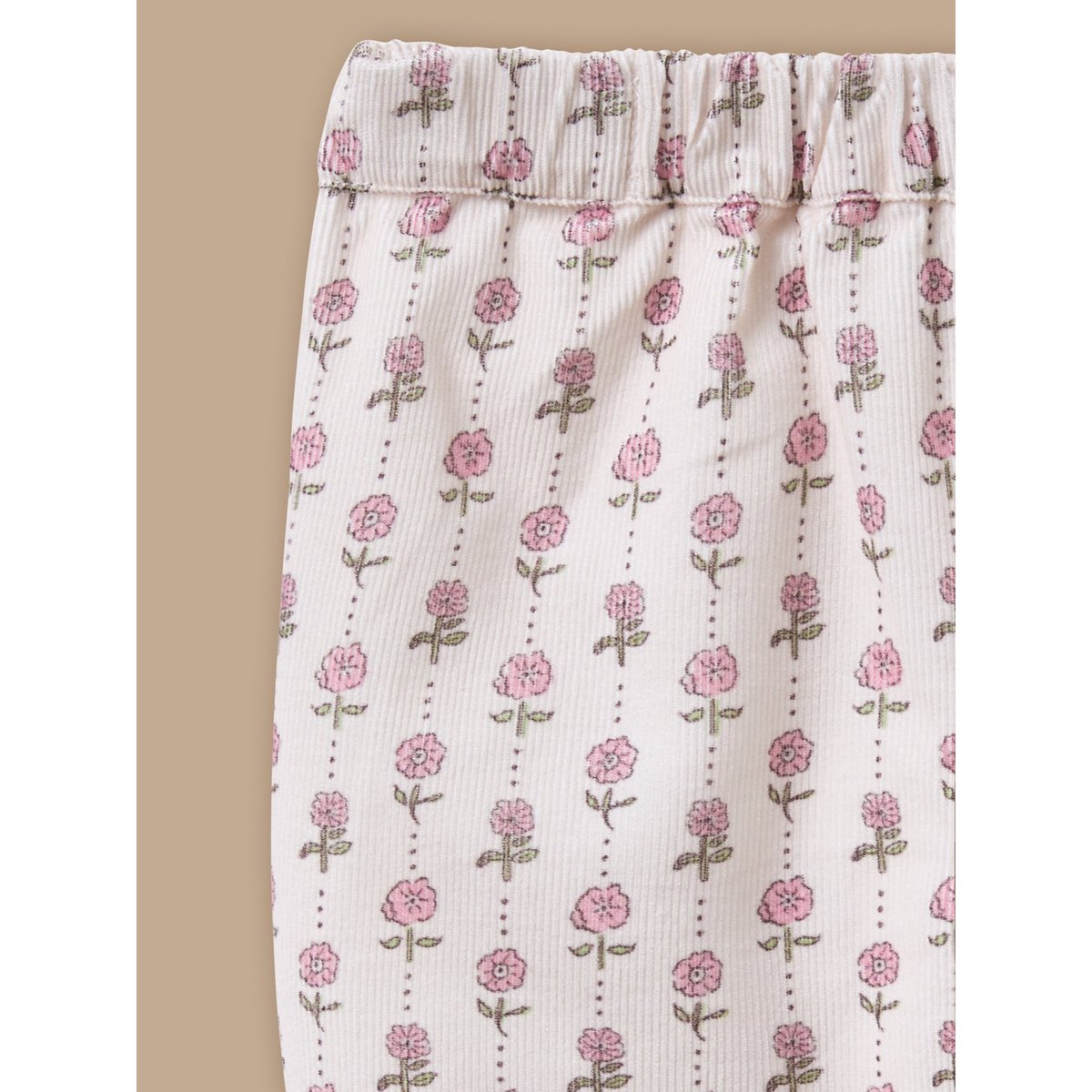 Pantalon en velours imprimé imprimé rosie, CYRILLUS