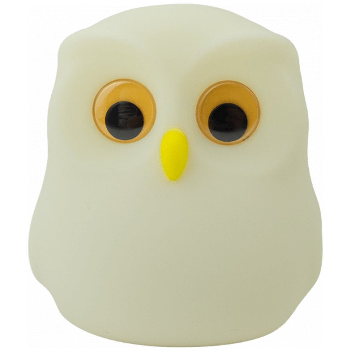 Veilleuse rechargeable Hibou blanc, jaune, noir, MARY'S