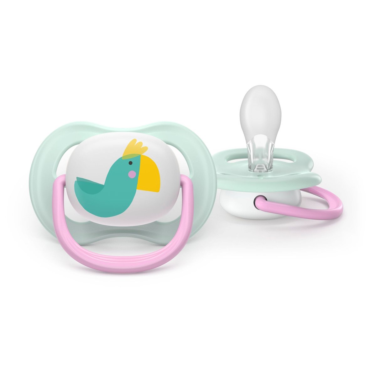 Lot de 2 sucettes Ultra Air transparent, PHILIPS AVENT