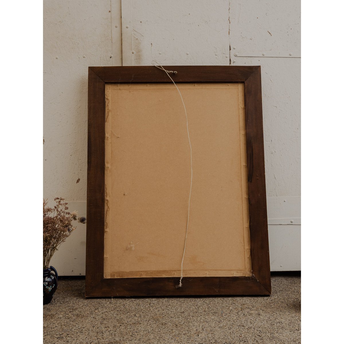 Grand miroir en bois Georges N°1231 - Bon état bois foncé, DEBONGOUT