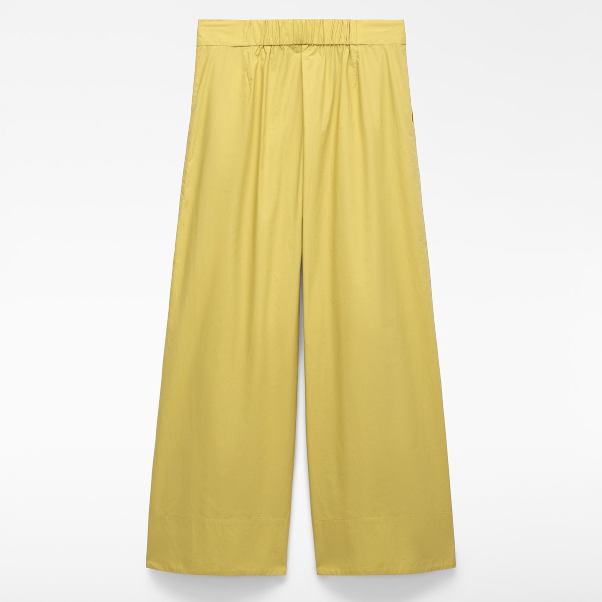 Pantalon à double pince en coton biologique vert pistache, ADOLFO DOMINGUEZ