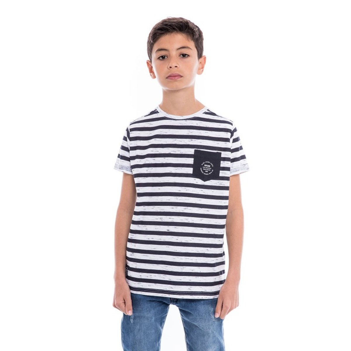 T-shirt Col Rond Coton Noutar bleu marine, RITCHIE