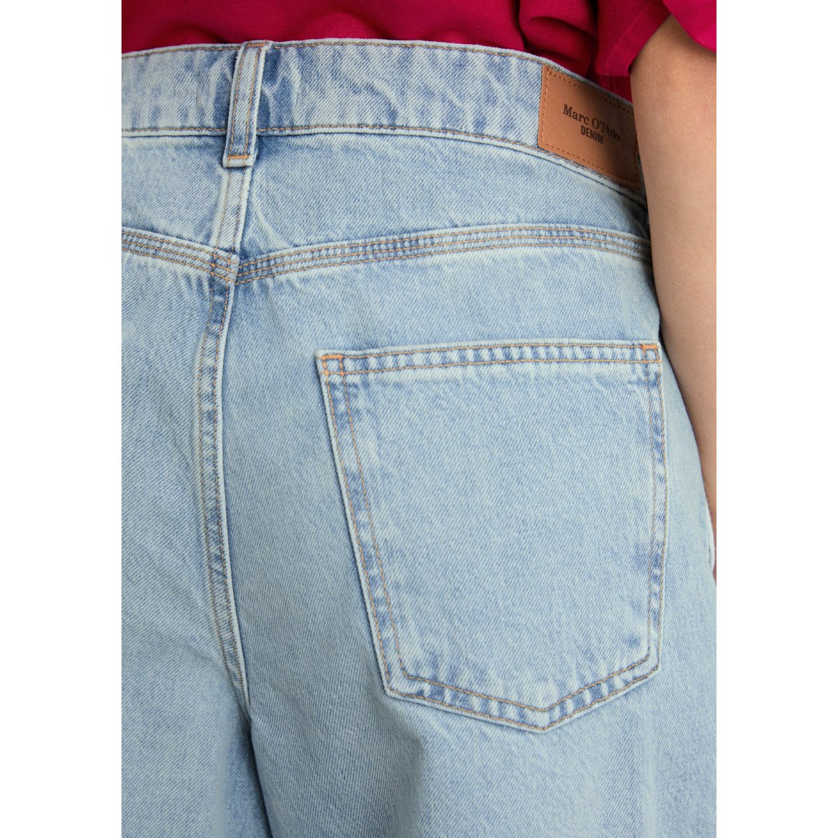 Bermuda-Jeans modèle Jonnda relaxed en coton organique bleu, MARC O’POLO DENIM