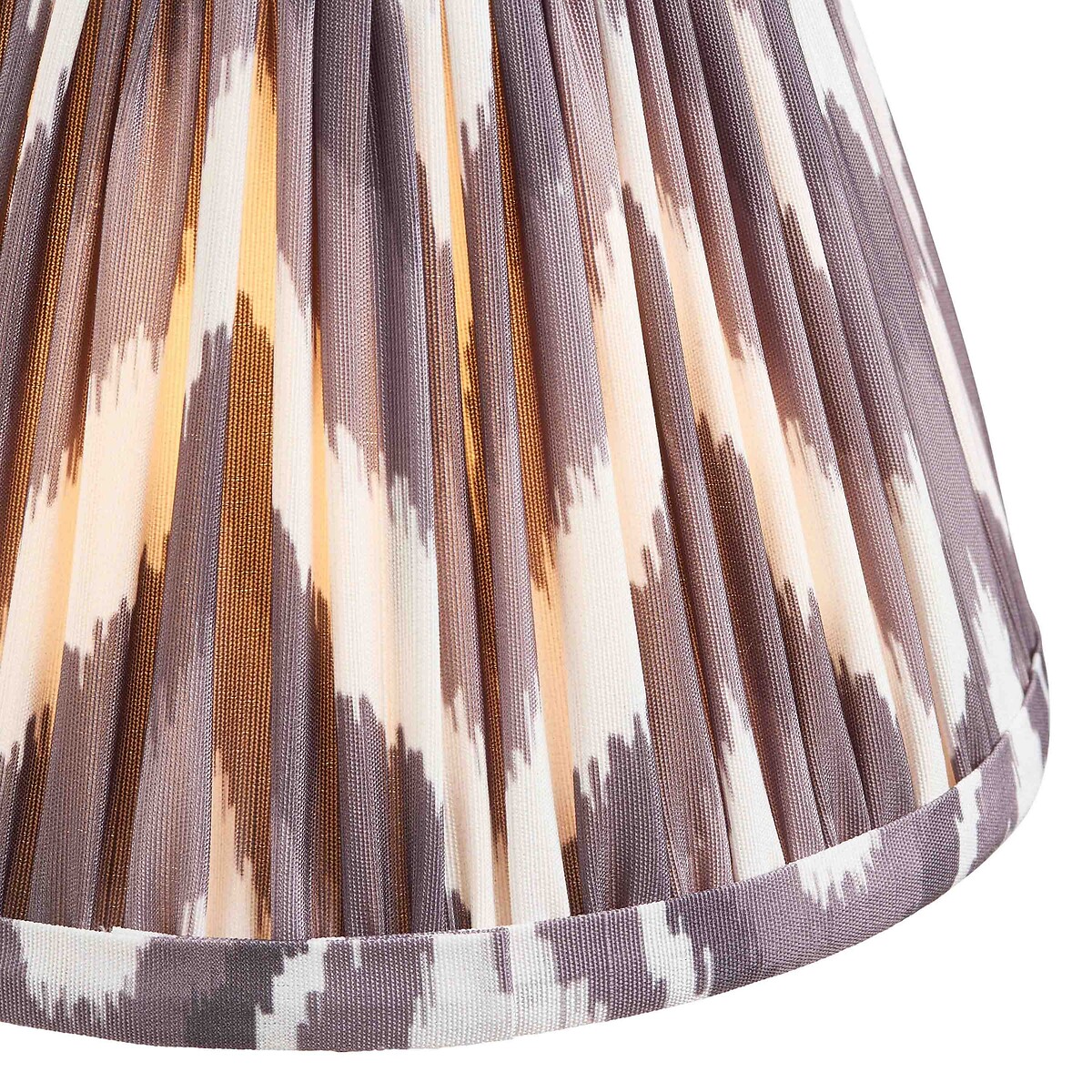16cm Zigzag Light Shade in Pleated Fabric grey, ÉDITÉ