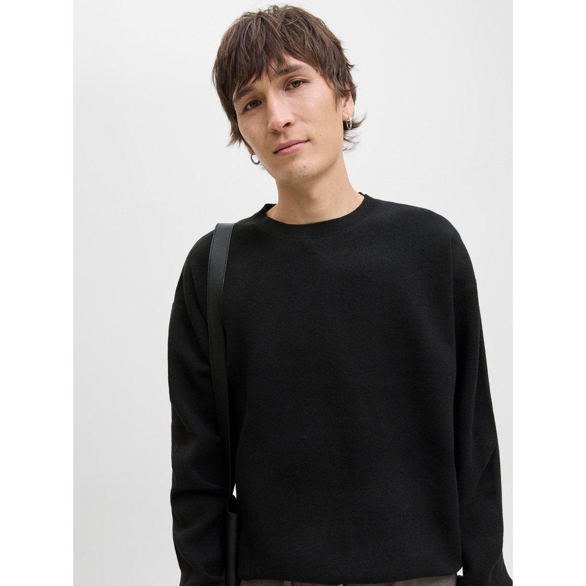 Pull En Maille black 1, JACK & JONES