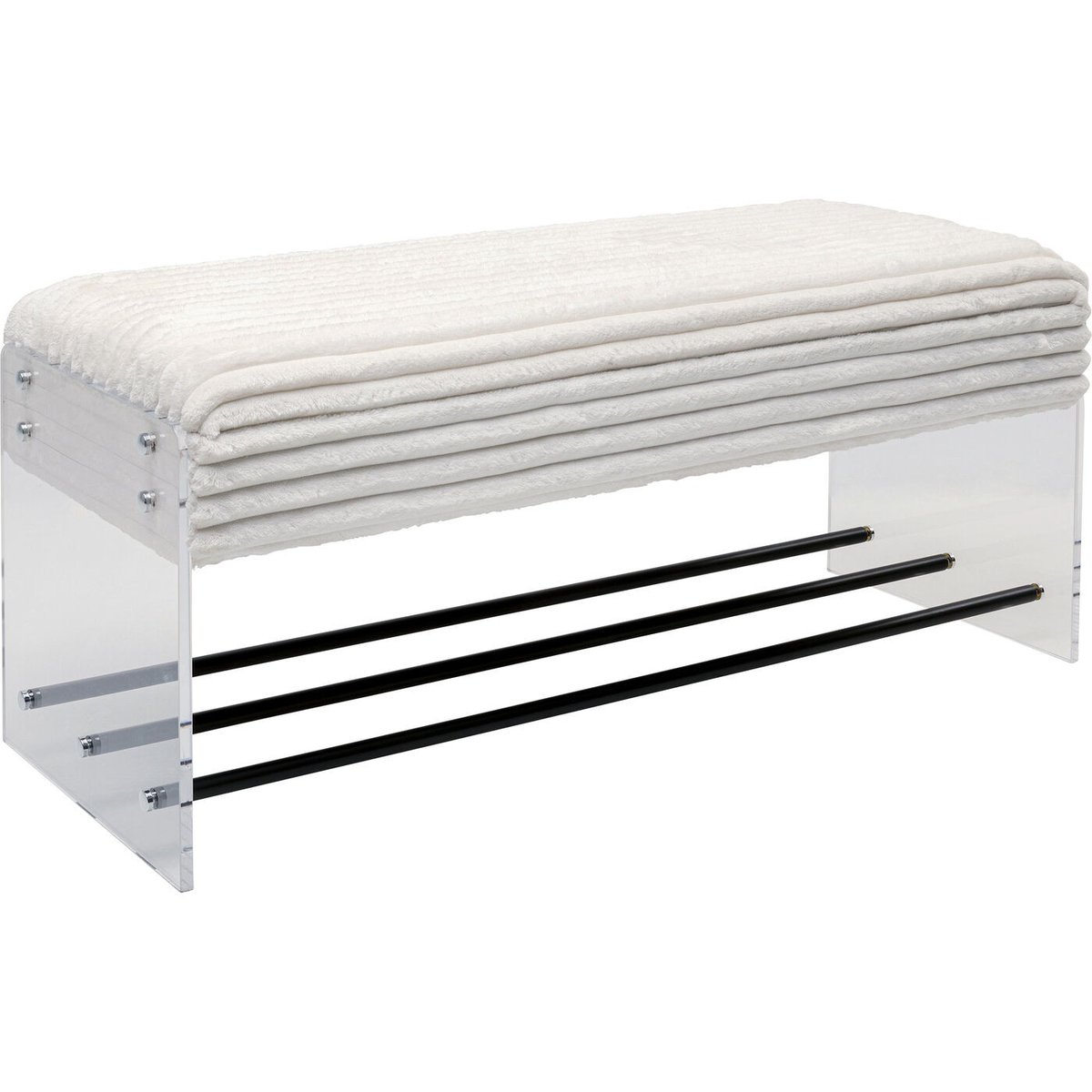 Banc-coffre en polyester épais, INSIDE blanc, KARE DESIGN