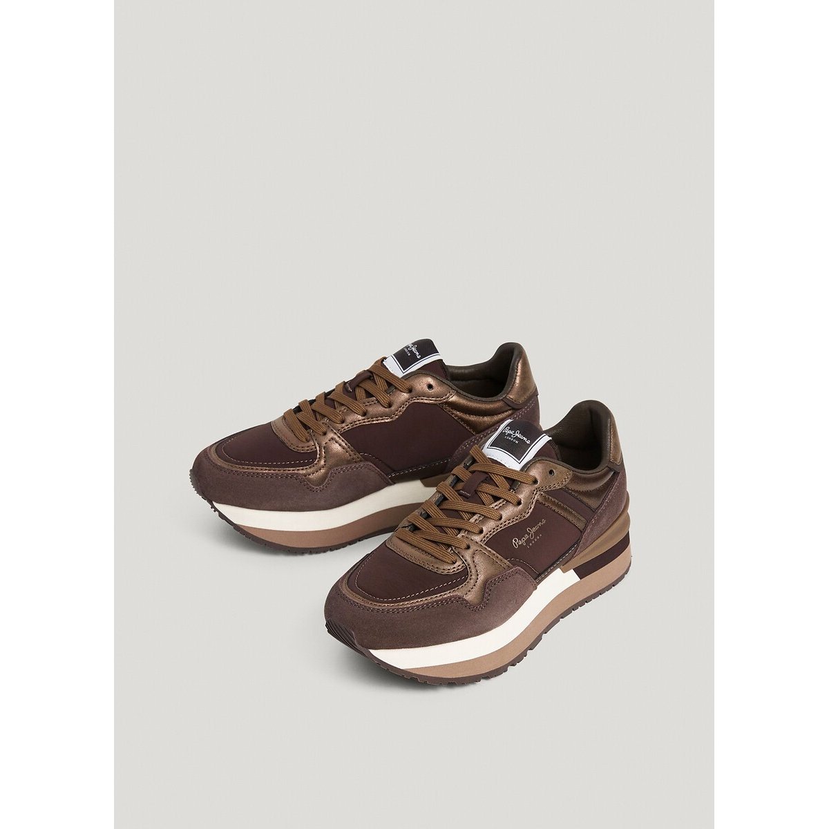 Nala Night low top trainers brown, PEPE JEANS