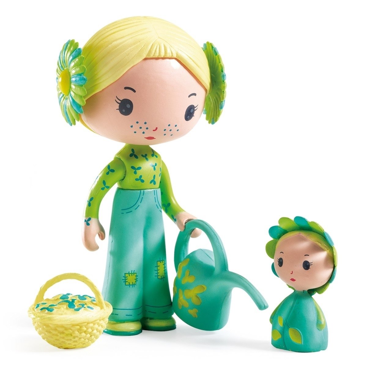 Figurines Tinyly Flore et Bloom multicolore, DJECO