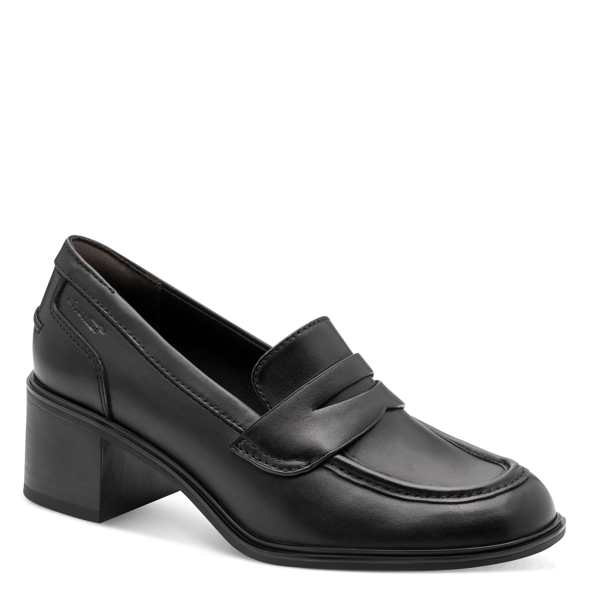Trotteur en cuir noir, TAMARIS