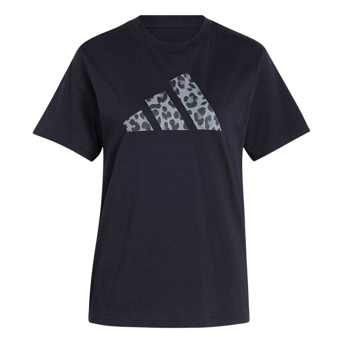 T-shirt manches courtes, logo imprimé léopard noir, ADIDAS SPORTSWEAR