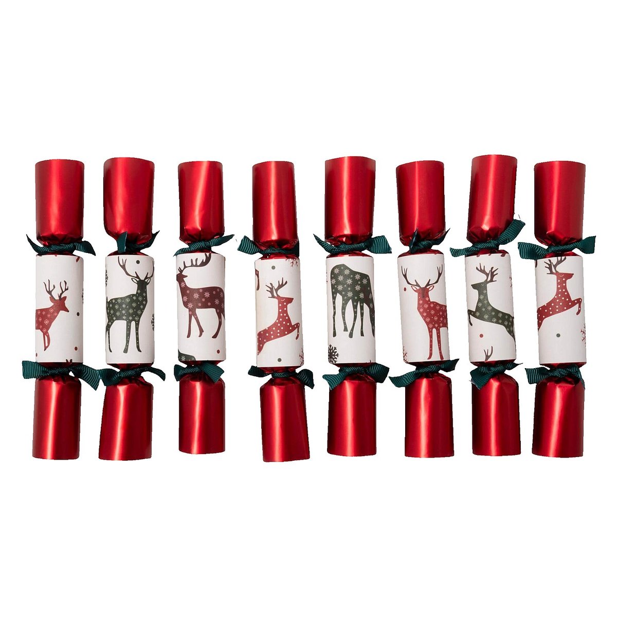 Décoration de Noël carton CRACKERS rouge, beige, HABITAT