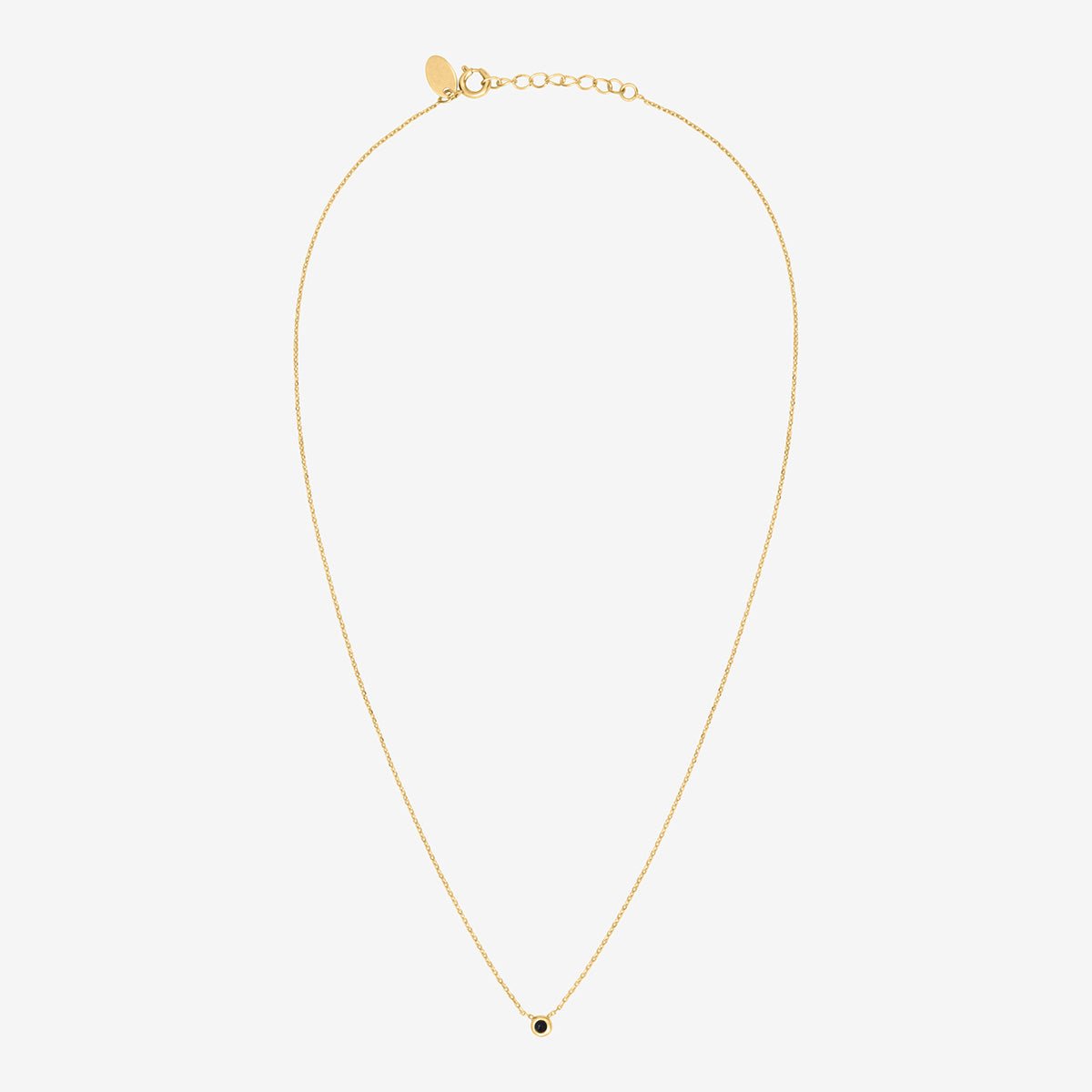 Collier doré onyx - tiny noir, CAROLINE NAJMAN