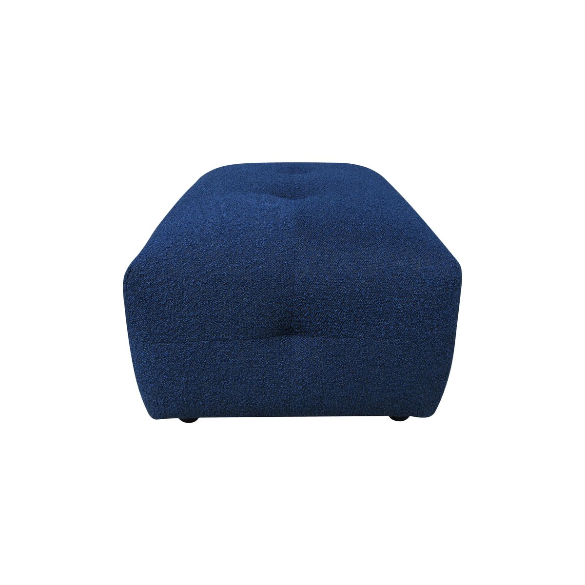 Pouf tissu bouclette bleu foncé, ZAGO