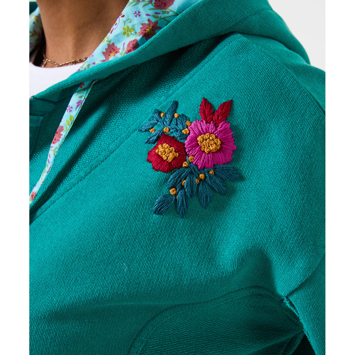Sweat à Capuche à Broderie Florale Freya autres, JOE BROWNS