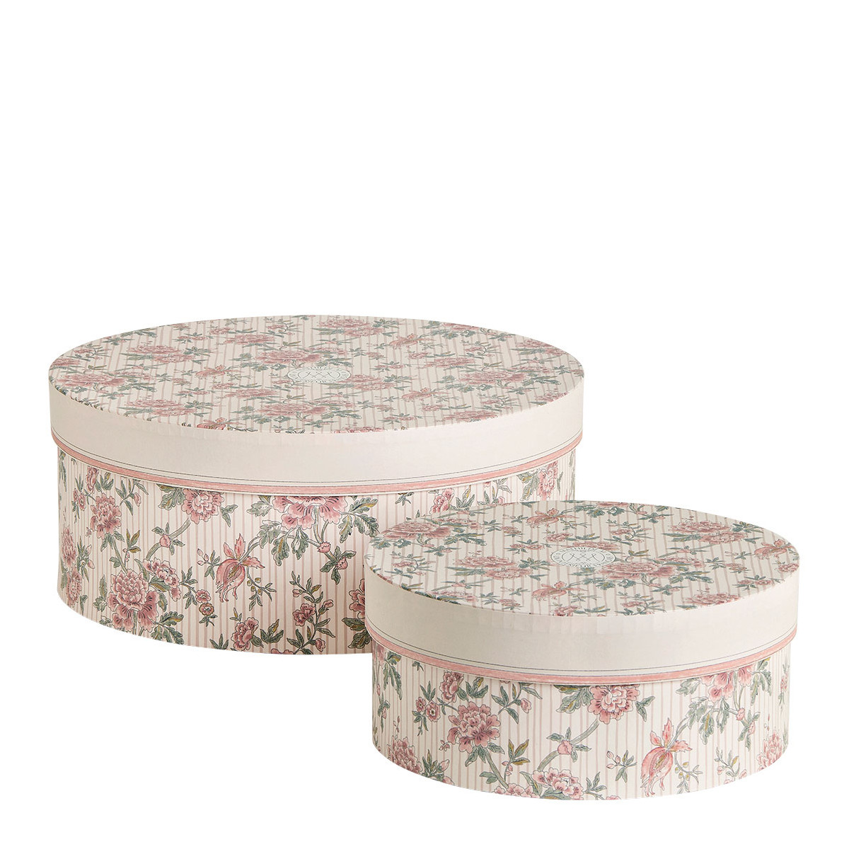 Set de 2 boîtes de rangement Marquise rose, MATHILDE M