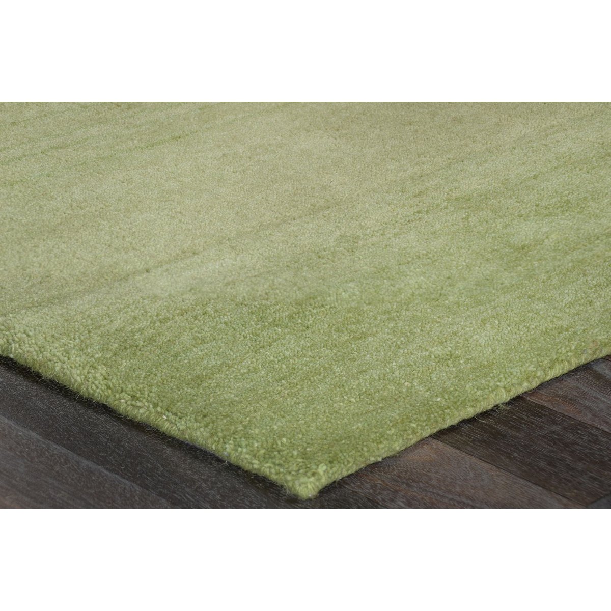 Tapis gabbeh GABURA, tissé à la main, 100% laine naturelle, à bordure vert, THEKO