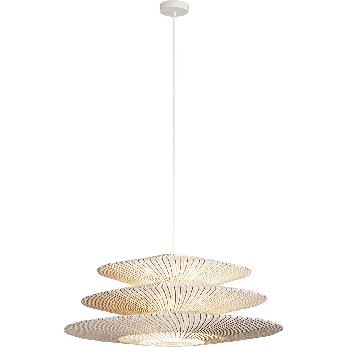 Suspension en acier et terylène, FACILE TRE noir et blanc, KARE DESIGN