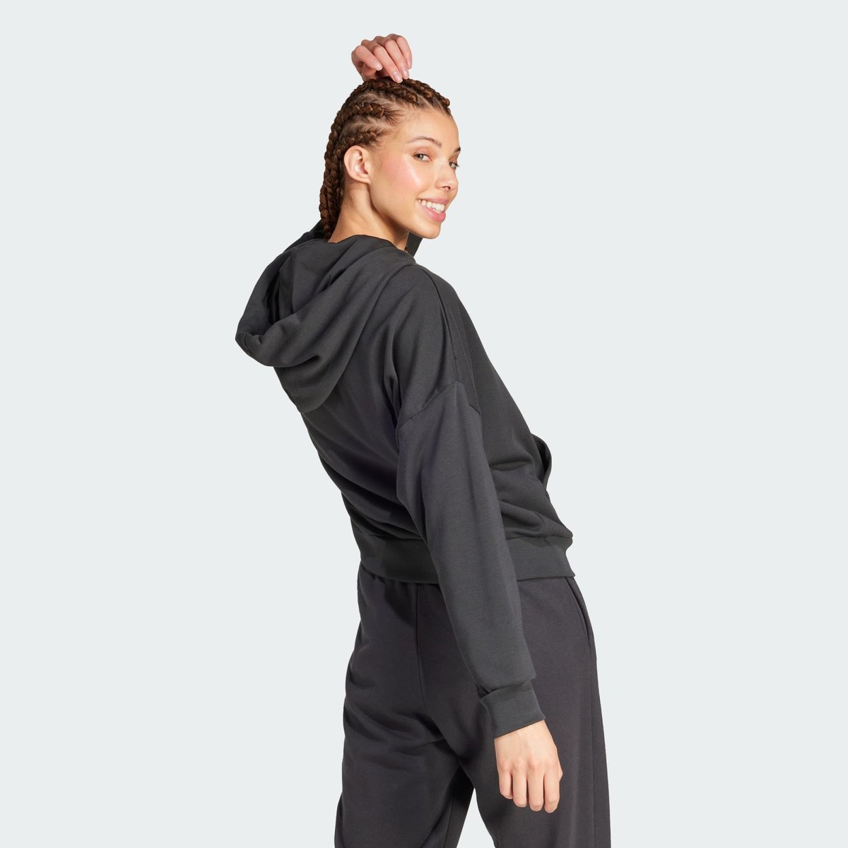 Sweat-Shirt À Capuche Ample French Terry Gros Logo Essentials Sweat-Shirt À Capuche Ample French Terry Gros Logo Essentials black / white, ADIDAS SPORTSWEAR