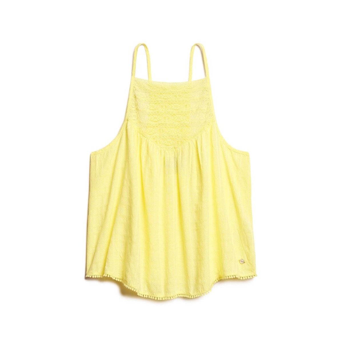 Caraco en dentelle Beach jaune pâle, SUPERDRY