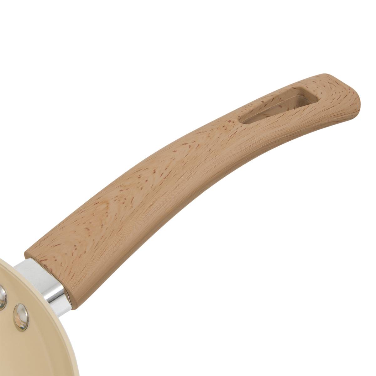 Wok 28cm en aluminium forgé HARMONY beige, 5FIVE SIMPLY SMART