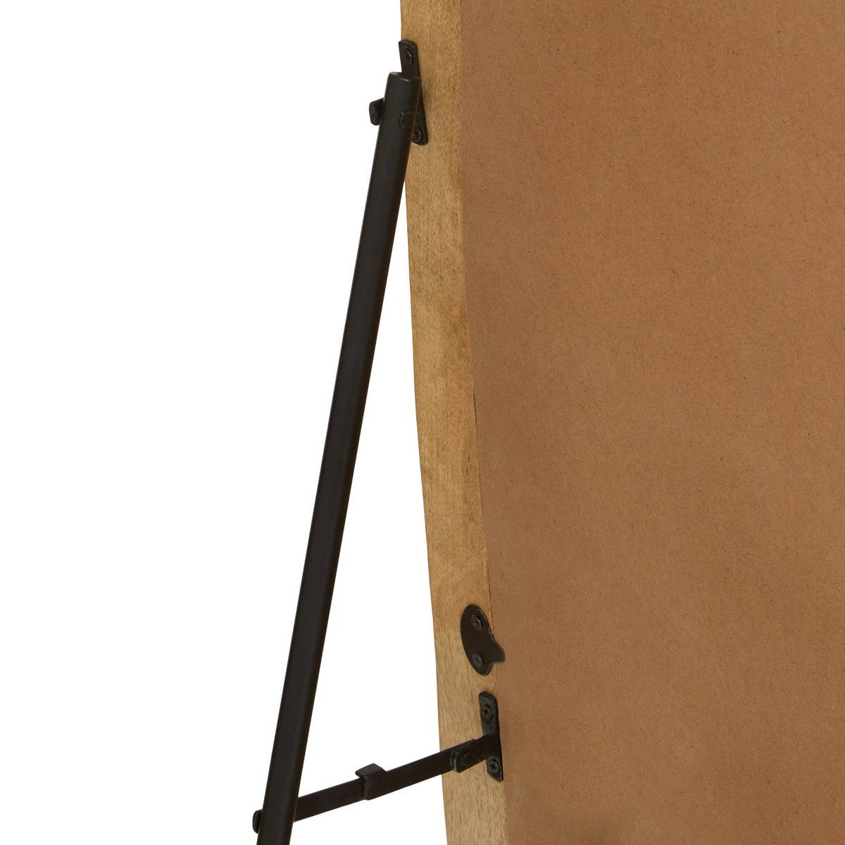 Miroir sur pied oblong en manguier STAN marron, ATMOSPHERA