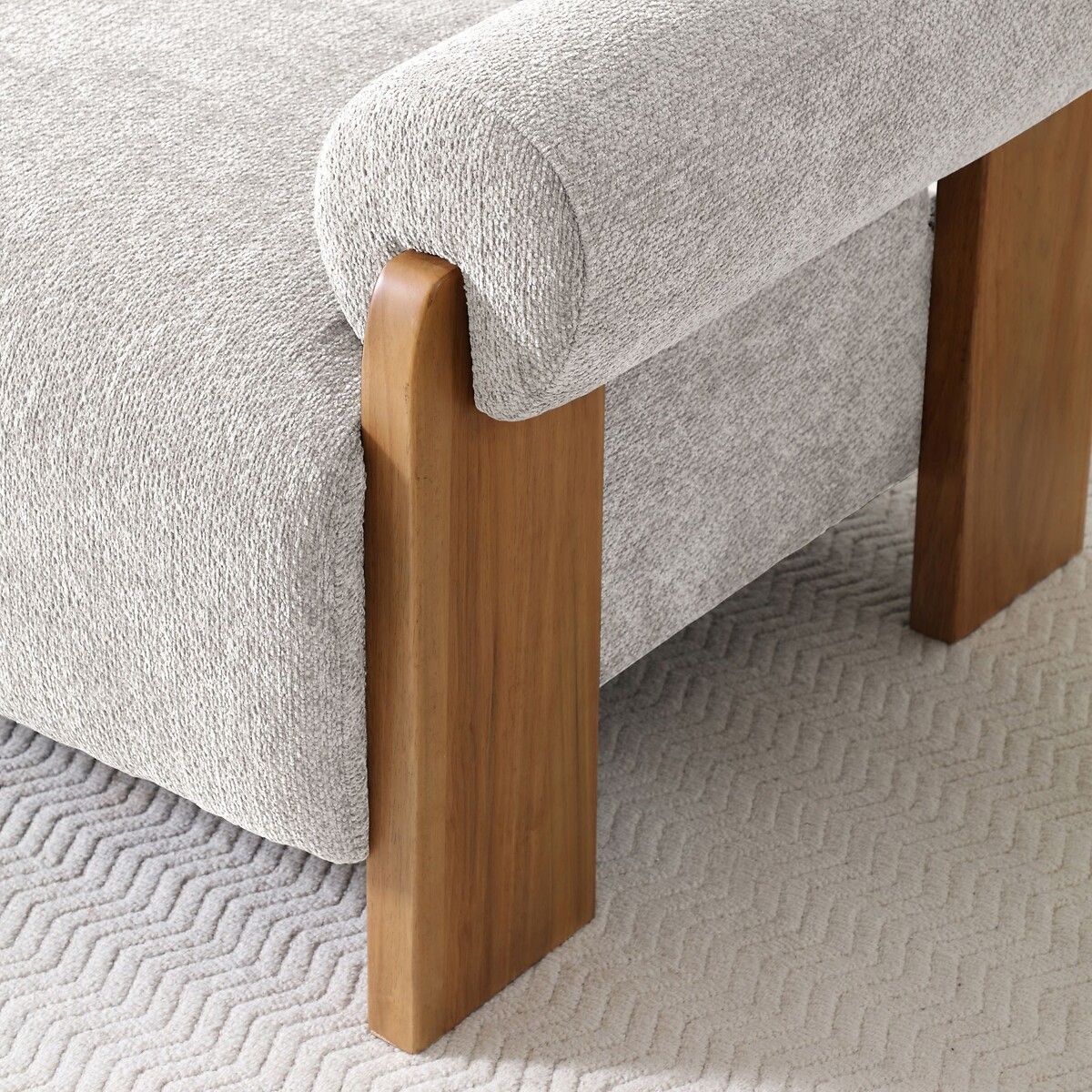 Mylo Sculptural Chenille 3-Seater Sofabed natural, ÉDITÉ