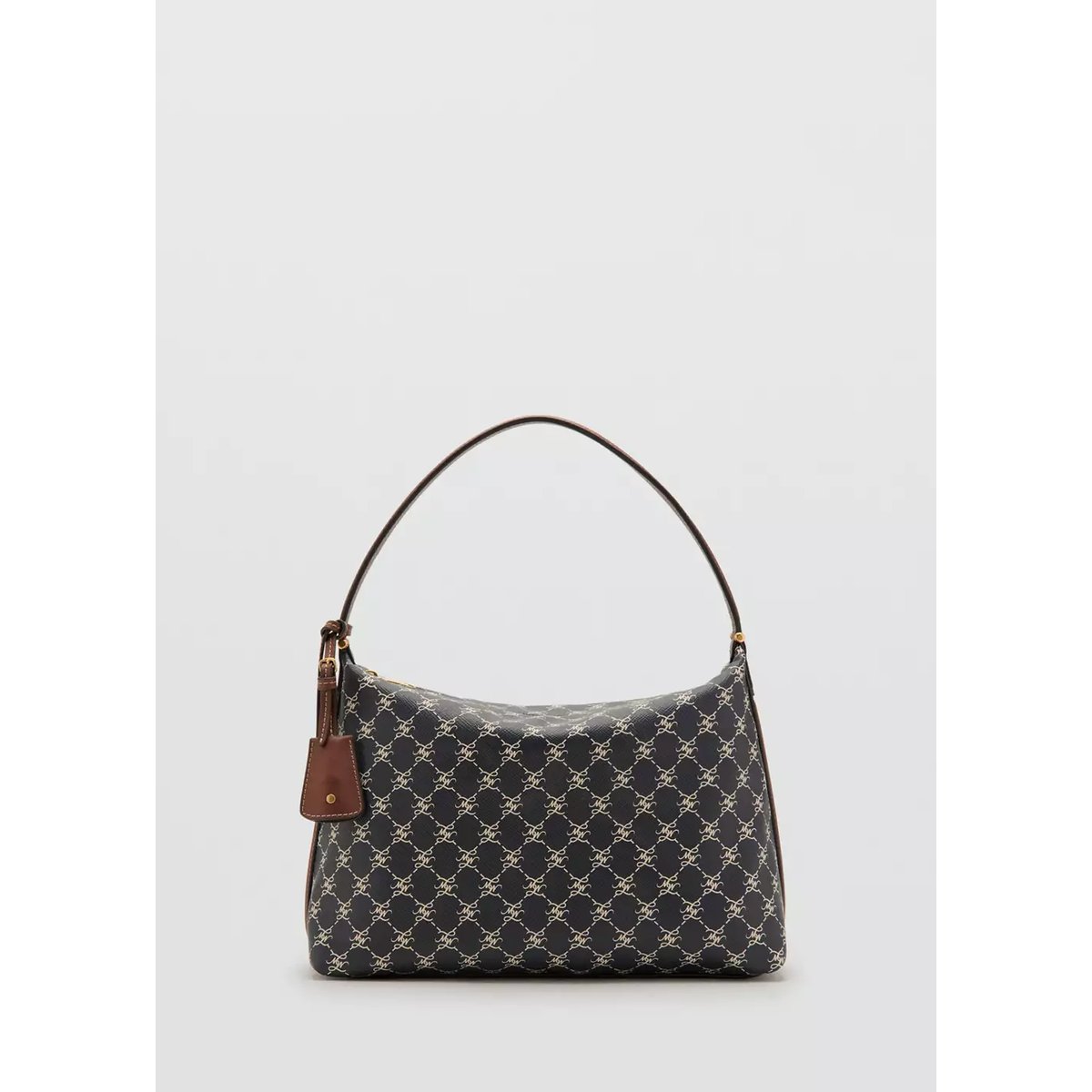Petit sac à bandoulière avec logo bleu marine, MANGO