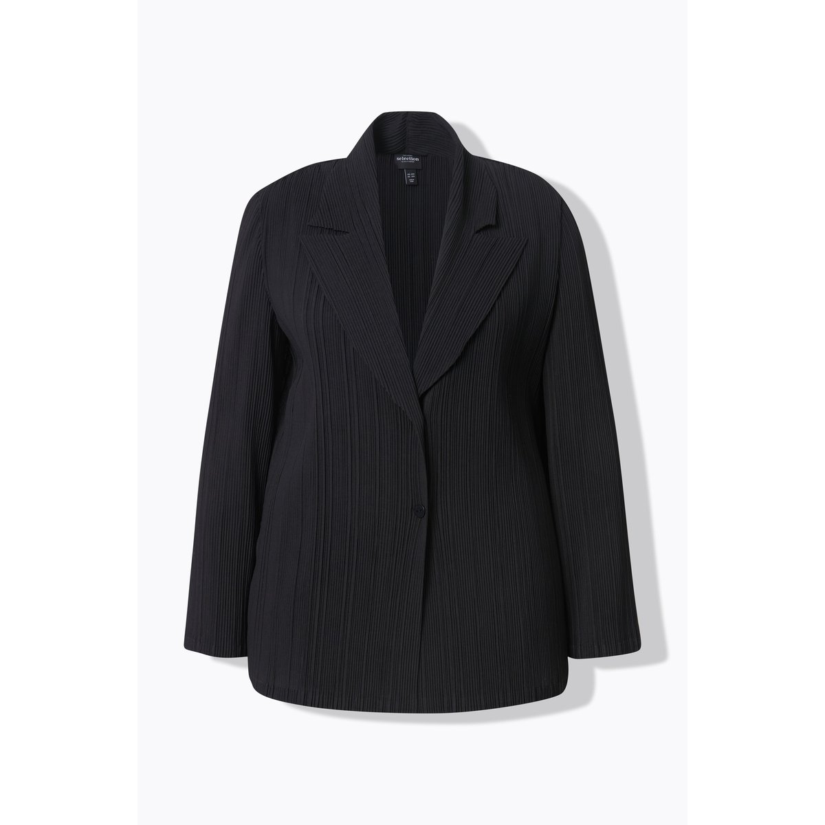 Blazer plissé. Col à revers. Fermeture à noir, ULLA POPKEN