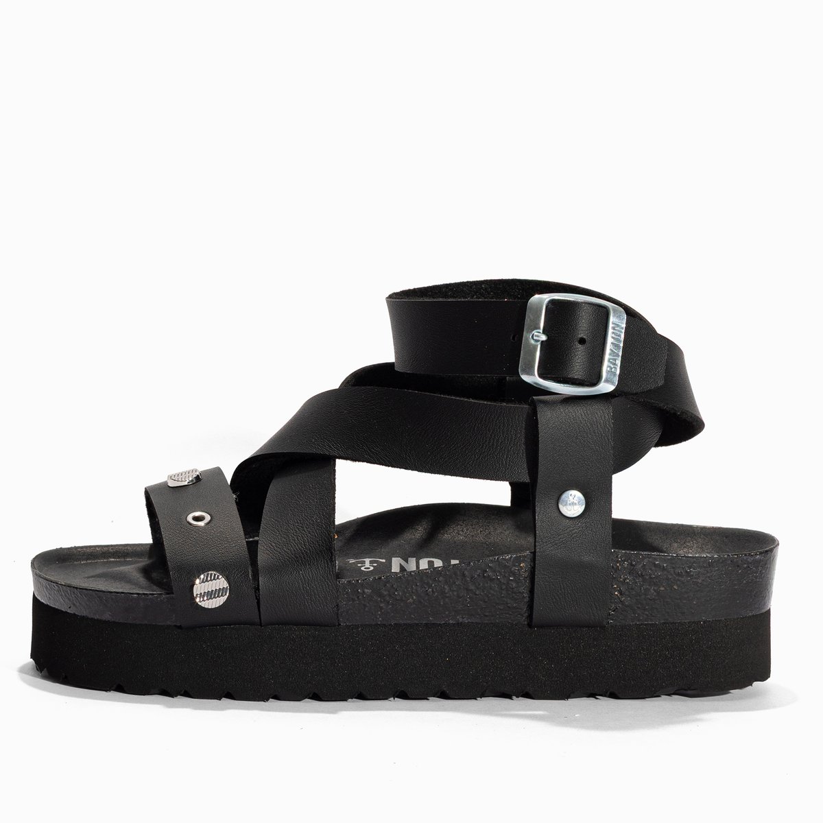 Sandales Vegan MYLENE noir, BAYTON