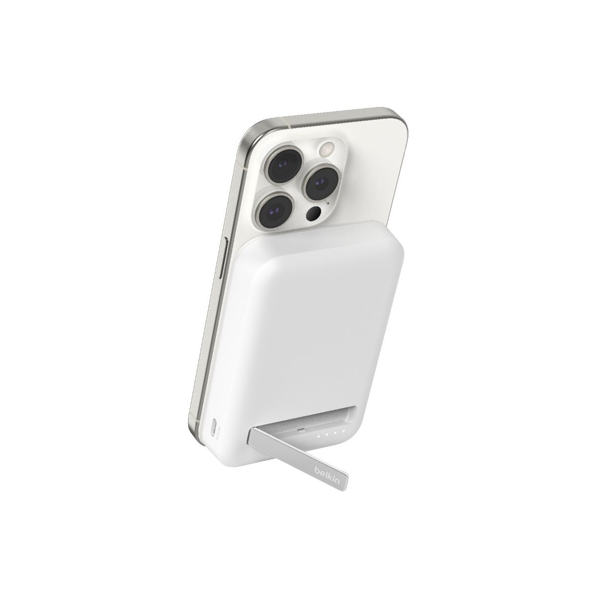 Batterie externe 10000 mAh 15W MagSafe avec support couleur unique, BELKIN