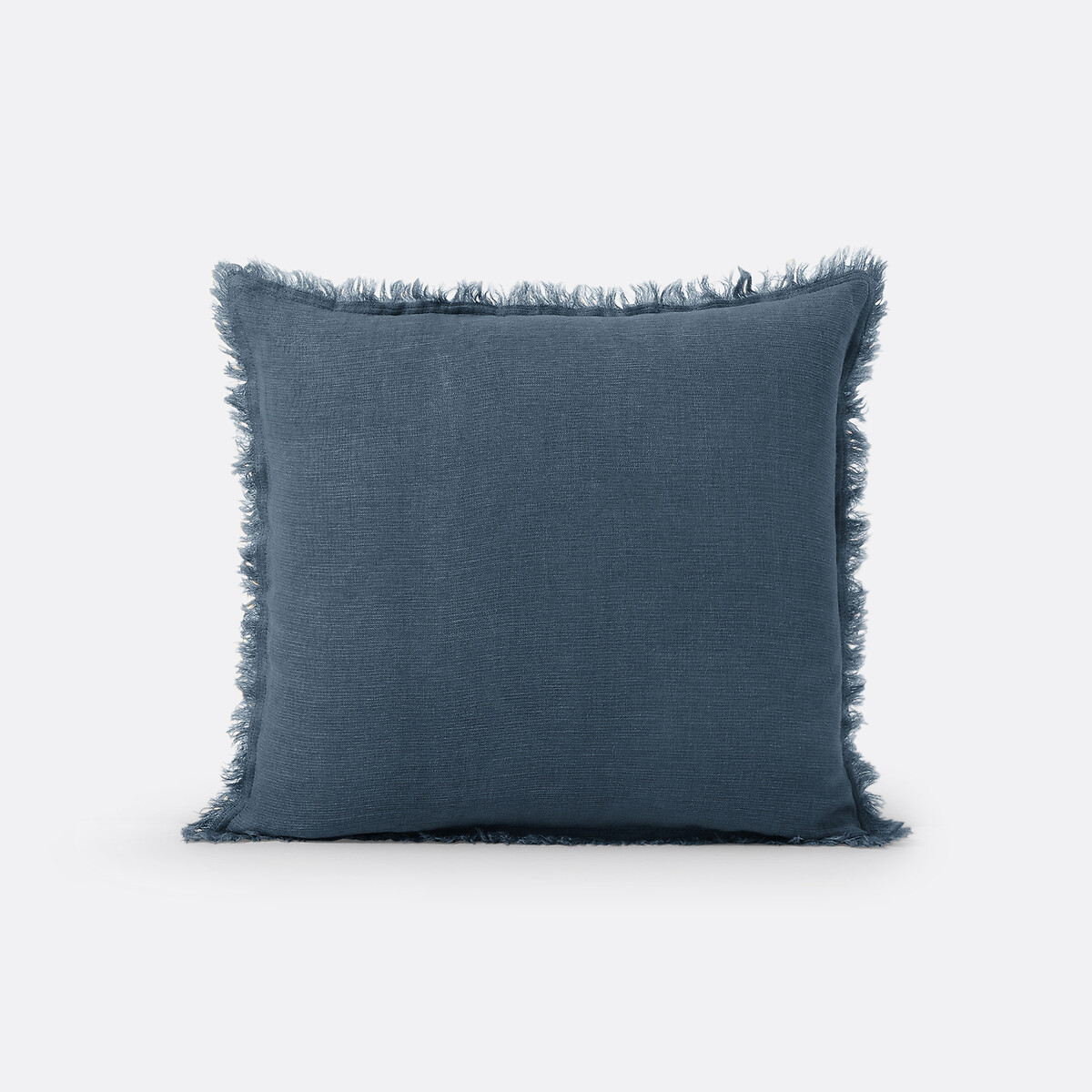 Linange Pre-Washed Cushion Cover prussian blue, LA REDOUTE INTERIEURS
