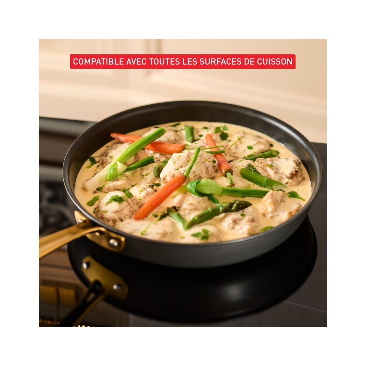 Poêle 30cm Bocuse Edition couleur unique, TEFAL