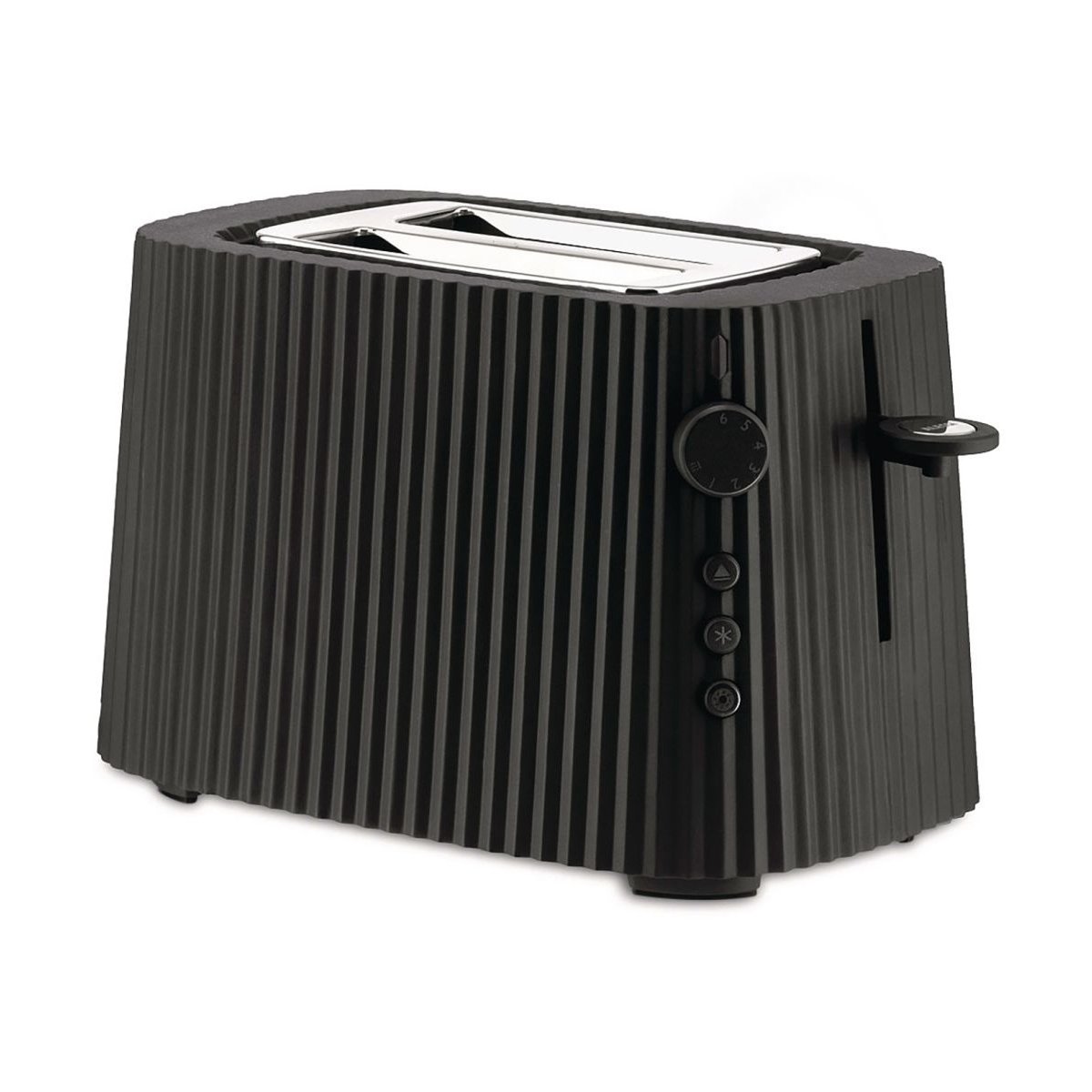 Grille pain plissé en résine noire noir, ALESSI