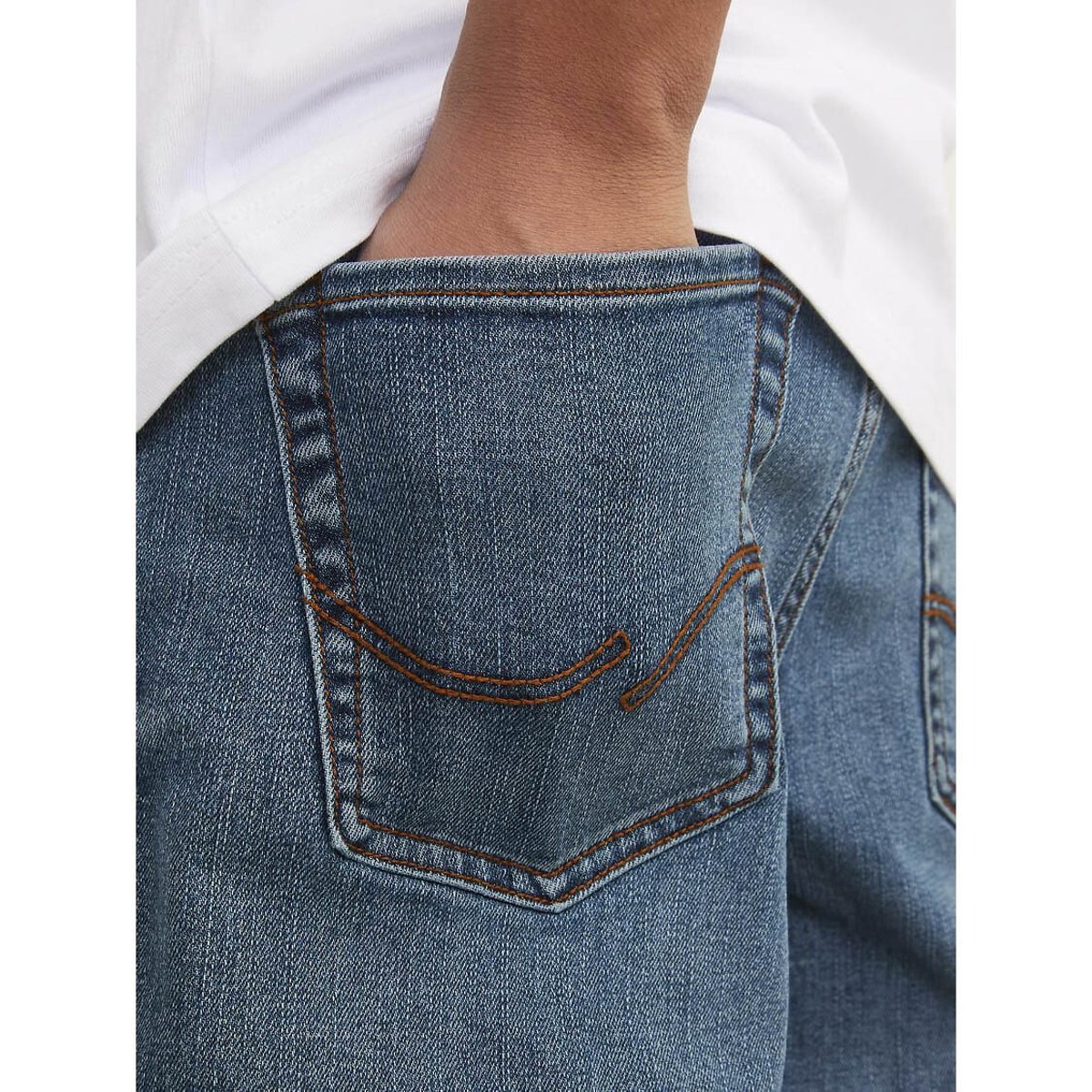 Jean droit bleu denim, JACK & JONES JUNIOR