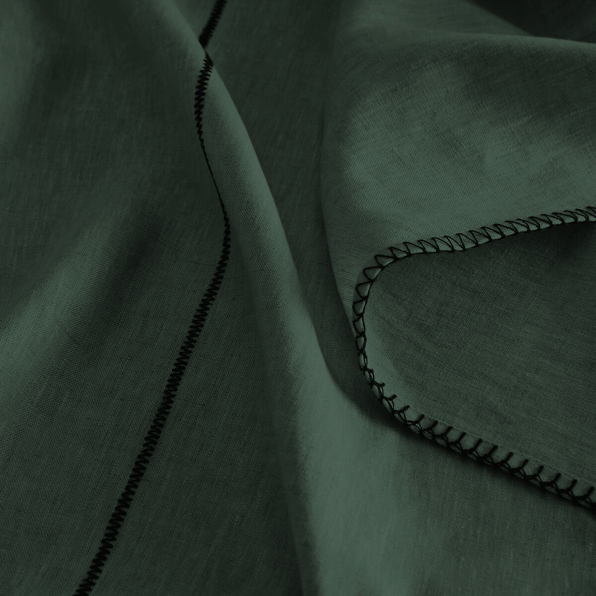 Tojos Washed Linen Curtain bracken green, AM.PM