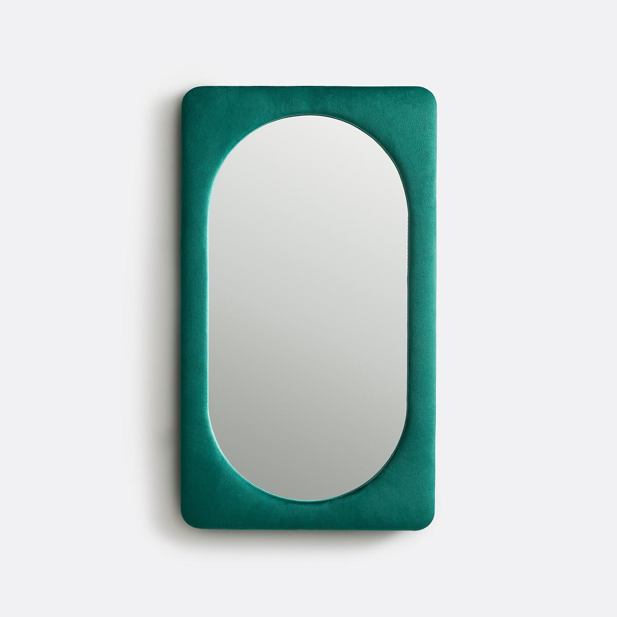Miroir rectangulaire velours, 40x70 cm,Velveta vert foncé, LA REDOUTE INTERIEURS