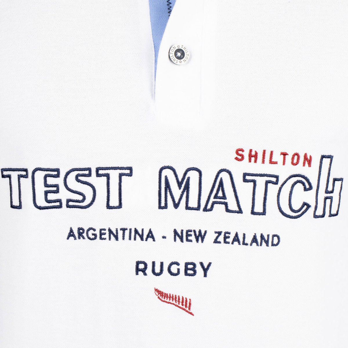Polo test match ARG/NZ blanc, SHILTON
