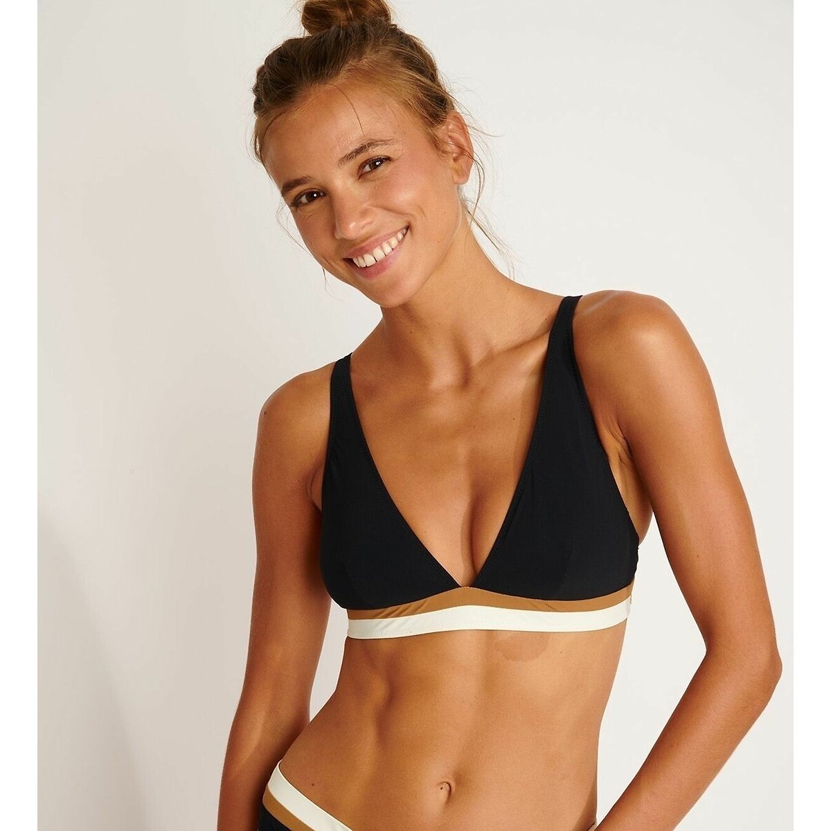 Haut de maillot triangle Dino Montecito noir, BANANA MOON