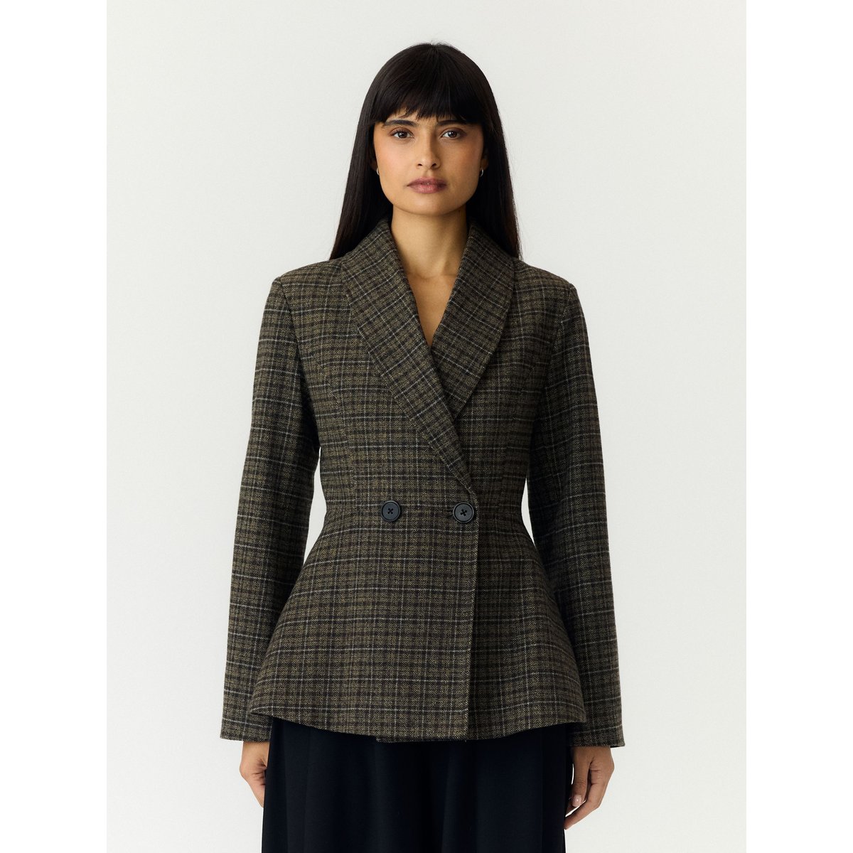 Blazer marron - dark olive1, YAS