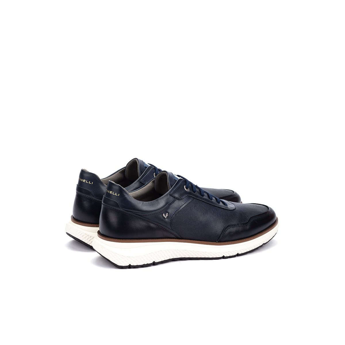 Baskets cuir Canterbury blue, MARTINELLI