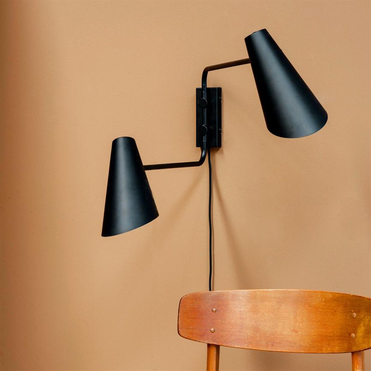 Applique double Cale noir, DYBERG LARSEN