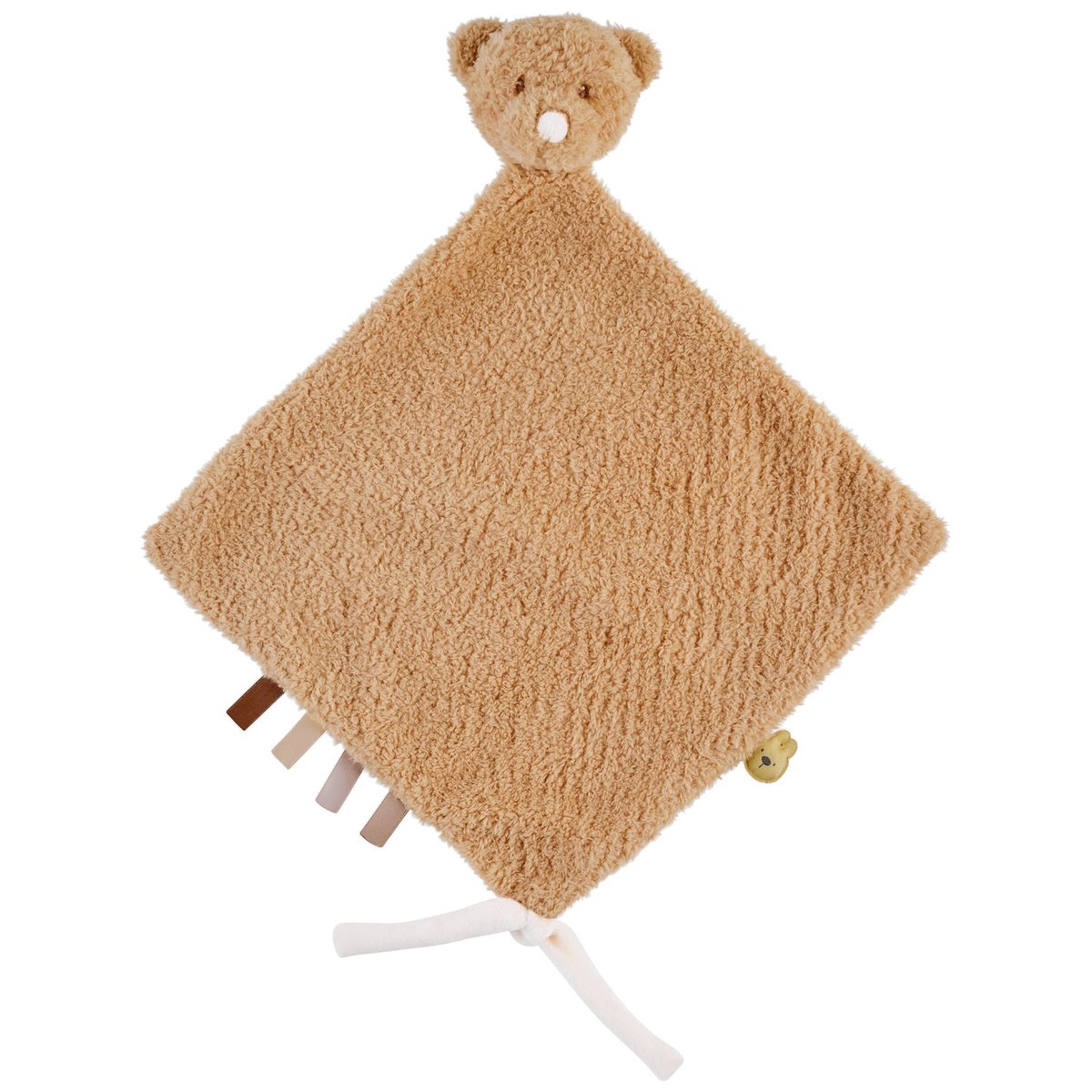 Maxi doudou attache sucette Teddy marron, beige, NATTOU